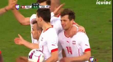 Valentin Stocker goal | Switzerland vs USA   1~1  - 31/03/2015