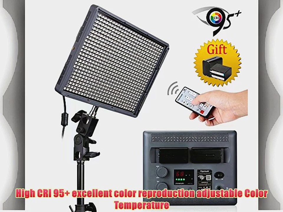 Aputure? HR672C High CRI LED Video Light Wireless Remote Control Panel Digital Camera LED Light