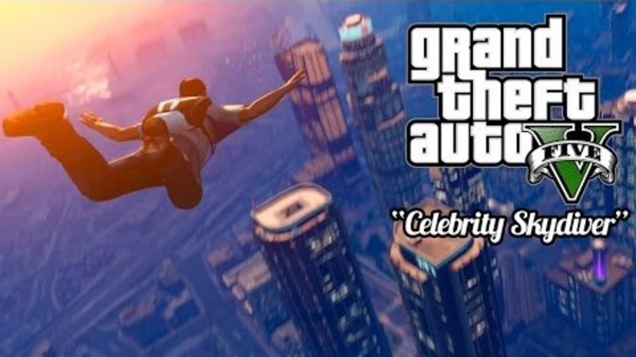 CELEBRITY SKYDIVER! - GTA V Funny Monents