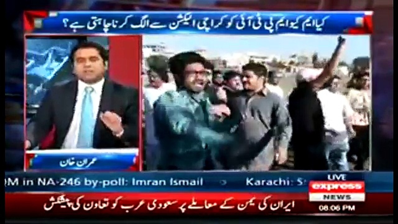 Takrar Anchor Imran Khan Praising PTI  Imran Khan Zindabad 31st March 2015///