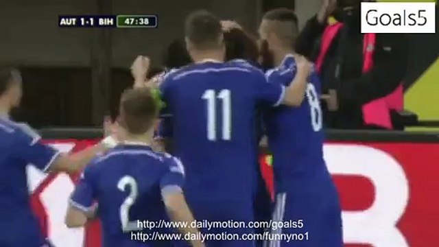 Hajrovic I Goal Austria 1 - 1 Bosnia and Herzegovina Friendly Match 31-3-2015