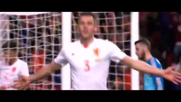 Goal de Vrij - Netherlands 1-0 Spain - 31-03-2015 Friendly Match