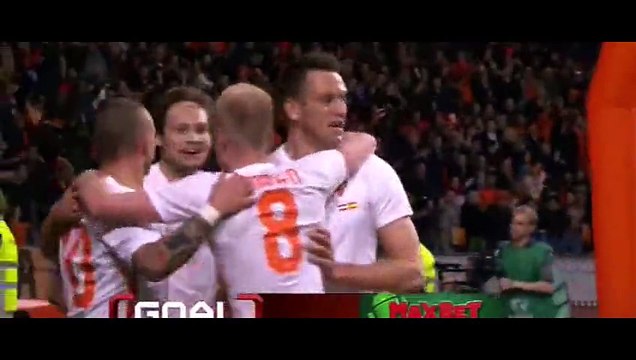 All Goals - Netherlands 2-0 Spain - 31-03-2015 Friendly Match