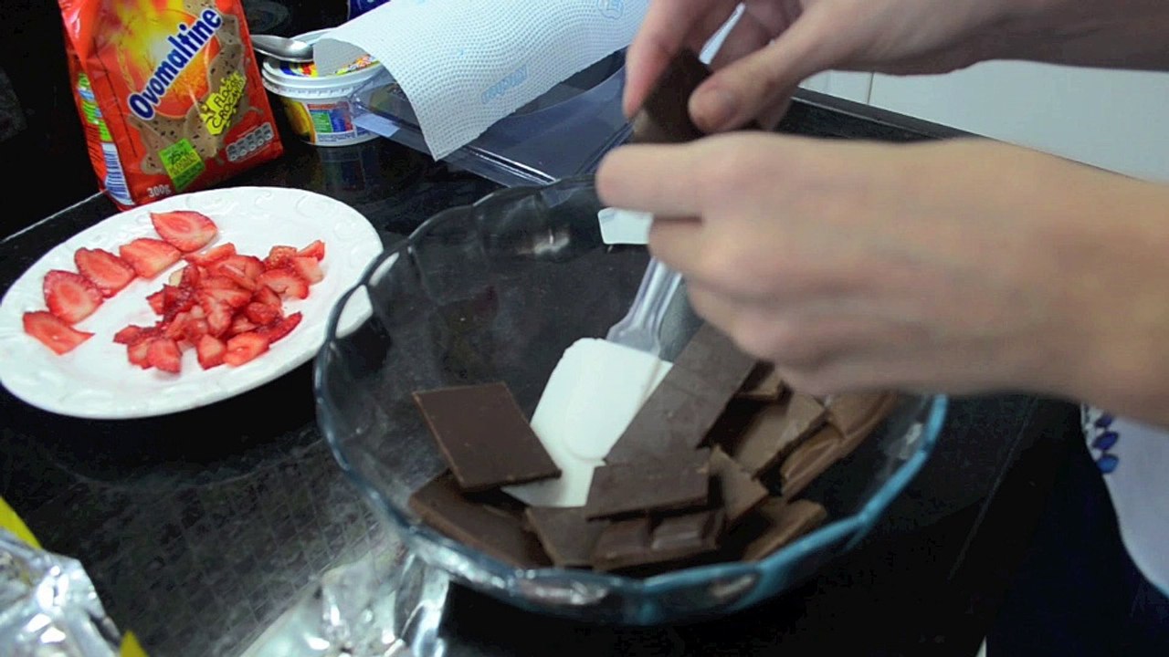 Receita de ovo de colher de Ovomaltine