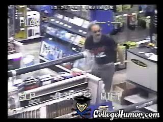 Un caissier avec le rythme dans la peau