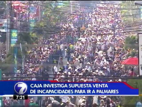 Caja investiga supuesta venta de incapacidades falsas para asistir a fiestas de Palmares