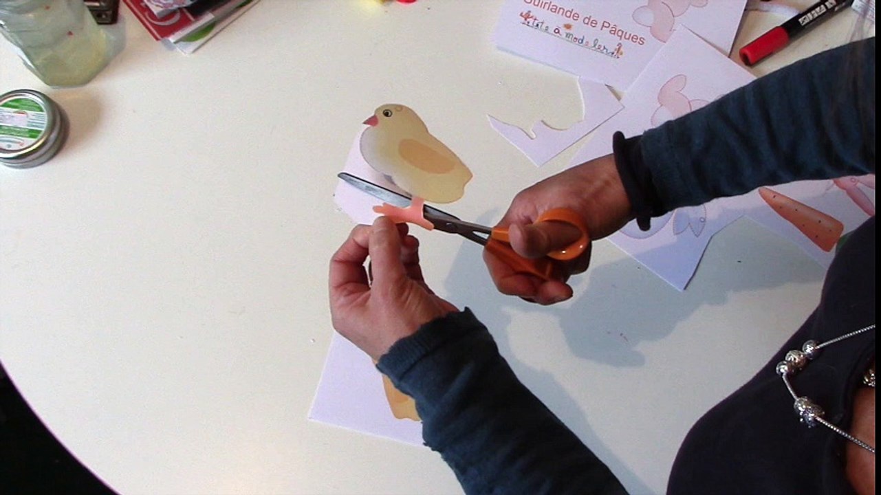 Decoration de Pâques àdécouper