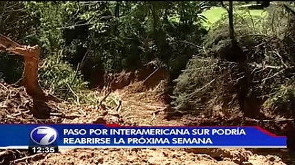 Conavi espera habilitar paso por Interamericana Sur la próxima semana