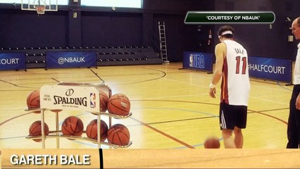 Basket - Gareth Bale à 3/5 du milieu du terrain !