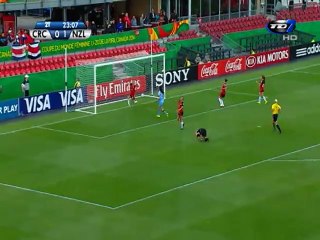 Gol Costa Rica 0 - Nueva Zelanda 2