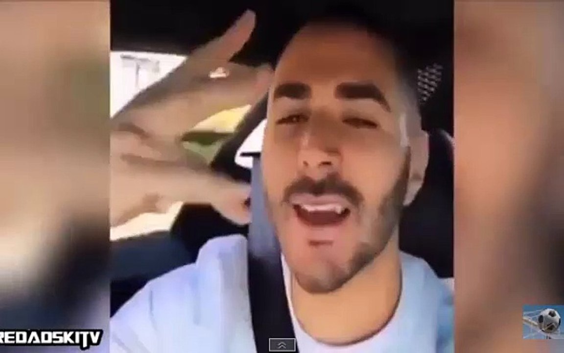 Karim Benzema Shows Of His Vocal Skills Be Singing A 2PAC Song In His Bugatti Veyron!