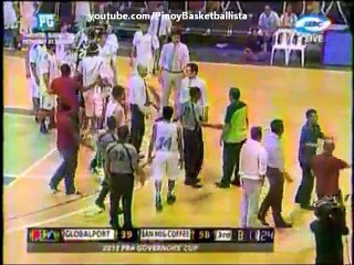 PBA Royal Rumble - Kelly Nabong vs Marc Pingris Brawl - GlobalPort vs San Mig Coffee 2013