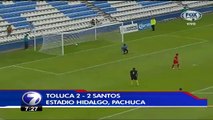 Santos 2 (3 penales)- Toluca 2 (2 penales)