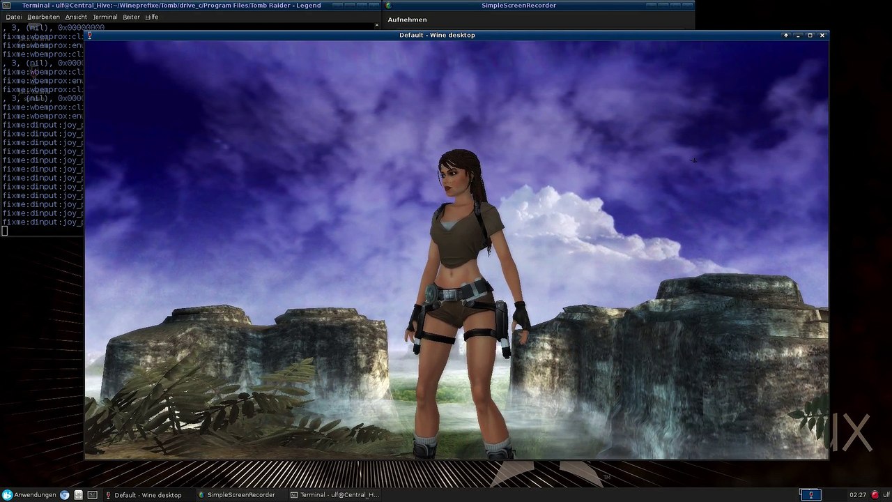 Arch Linux : Tomb Raider Legend [mesa-git + wined3d]