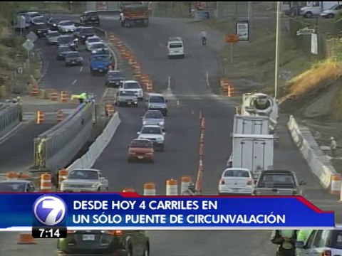 Cuatro carriles abiertos lograron disminuir presas en Circunvalación