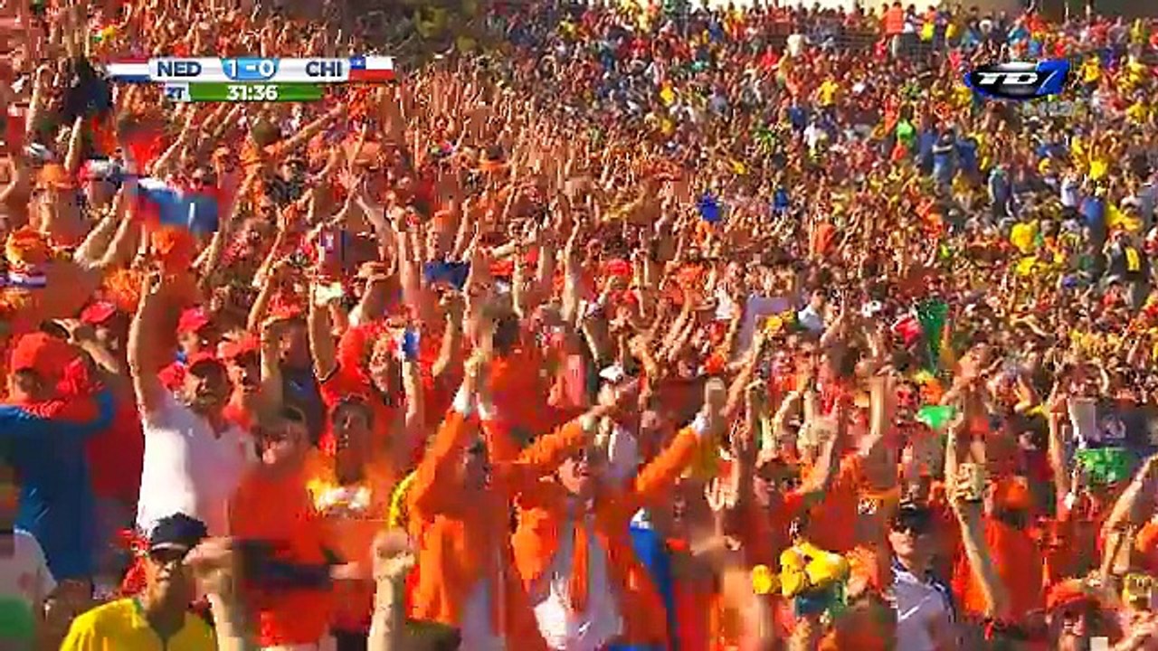Gol Holanda 1 - Chile 0