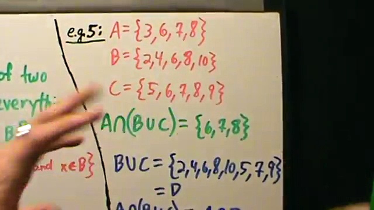 Intermediate Algebra - Set Intersections - Example 5