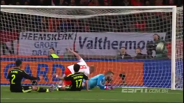 Netherlands	2-0	Spain goals and highlights 31.03.2015