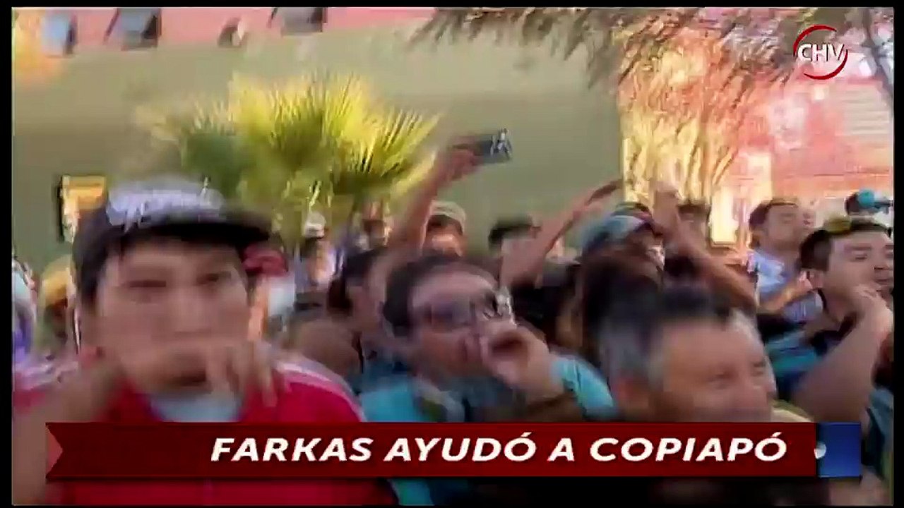 Leonardo Farkas fue recibido entre aplausos y bocinazos en Copiapó - CHV Noticias