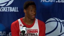 College basketball star left red faced as he forgets microphone is still running and calls reporter