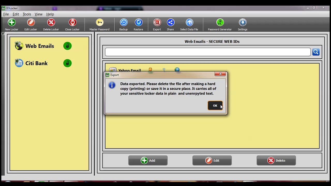 IDLocker Miscellaneous Functions