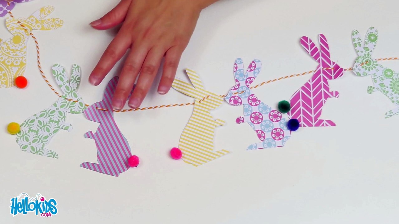 Guirlande en lapins de Pâques
