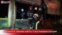 Gaziantep'te yangında Suriyeli 10 kişi dumandan etkilendi