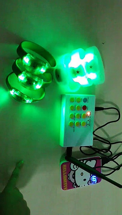 RFID LED Wristbands,NFC Lighting Bracelet,Radio Controlled Flashing Wristband,Remote Controlled Glowing Wrist Loop