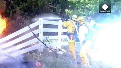 Evacuaciones en California a causa de un incendio forestal