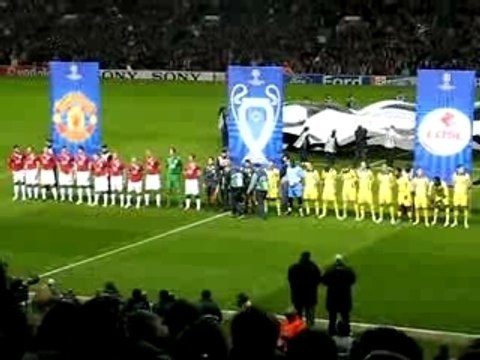 Manchester-Lille : L'entrée des joueurs