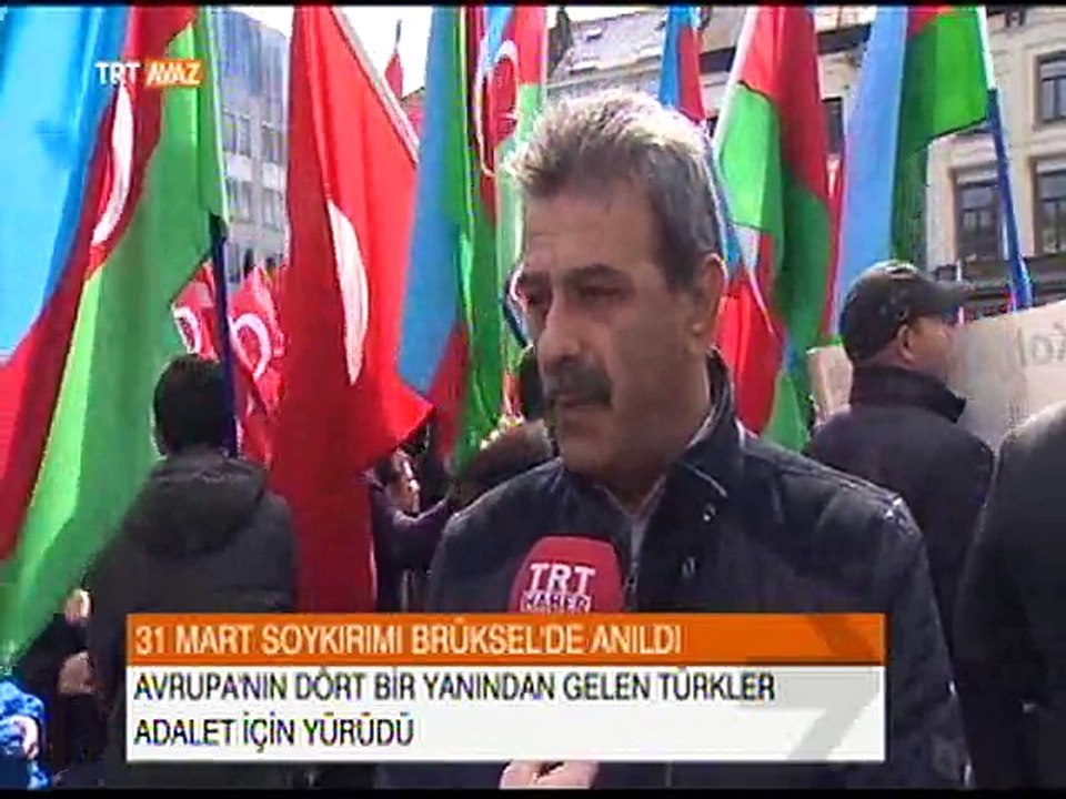 31 Mart Azerbaycan Türklerinin Soykırımı Brüksel'de Anıldı