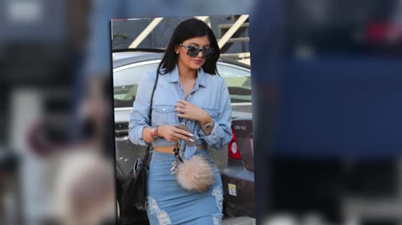Kylie Jenner gets inspired by Kim and wears double denim in LA