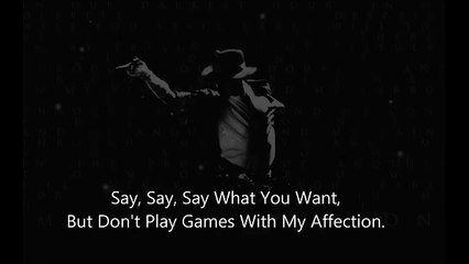 Michael Jackson _ Paul McCartney Say Say Say lyrics (HD)