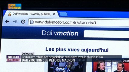 Dailymotion: Macron s'oppose aux négociations avec le chinois PCCW