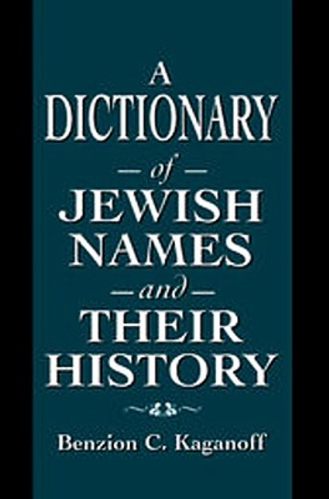 Download A Dictionary of Jewish Names and Their History ebook {PDF} {EPUB}