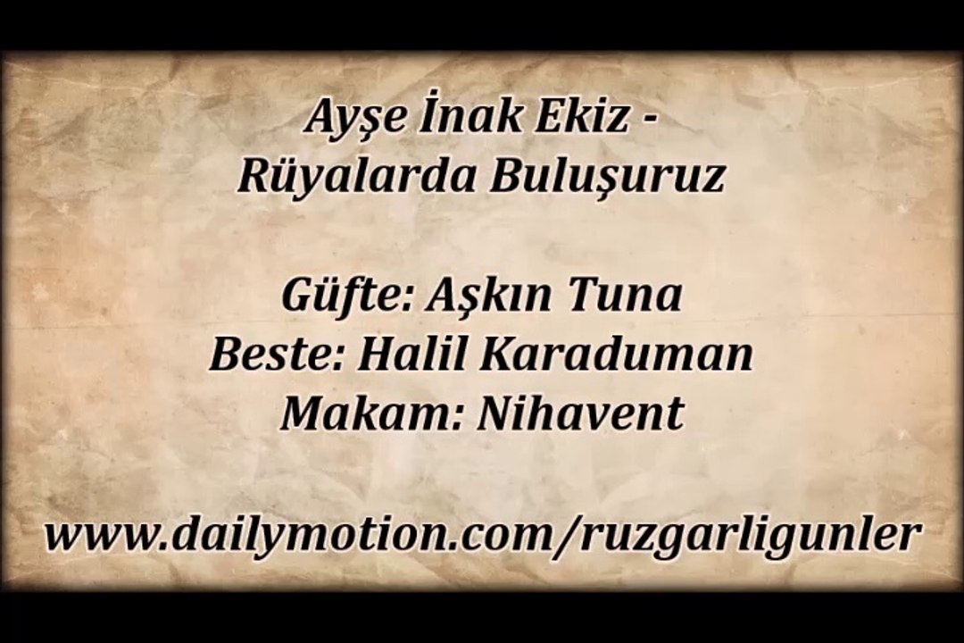 Ayşe İnak Ekiz-Rüyalarda Buluşuruz