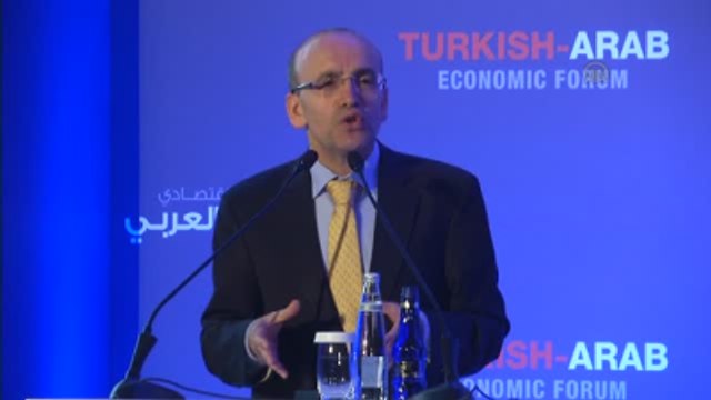 10. Türk-Arap Ekonomi Forumu - Bakan Şimşek (2)