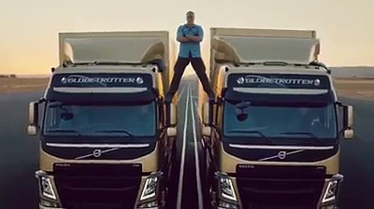 New amazing Jean Claude Van Damme Does Splits Between Two Volvo Trucks