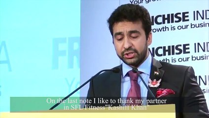 Mr. Kashiff Khan in Mr. Raj kundra's speech at FIA 2013