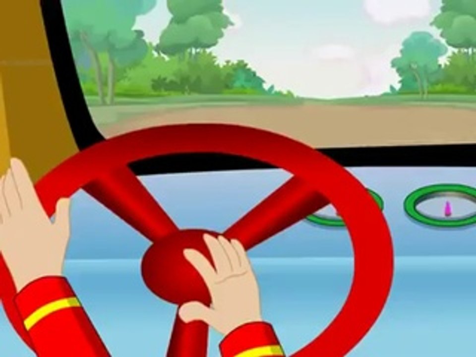 THE WHEELS ON THE BUS  School Bus Kids Song - by : Mediaweb.co.il