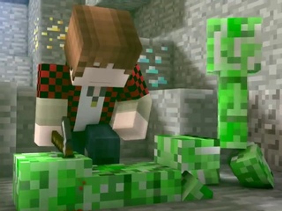 ♪ Minecraft Song Creeper Fear   A Minecraft Parody Show Me   Paranoid Music Video