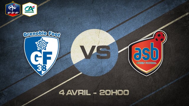 Samedi 4 avril à 20h00 - Grenoble Foot 38 - AS Béziers - CFA C