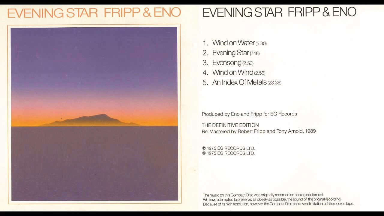 Brian Eno & Robert Fripp | Evening Star | Whole Album HD