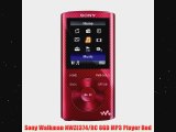 Sony Walkman NWZE374RC 8GB MP3 Player Red