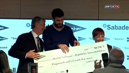 Gerard Piqué, padrí de "Relats Solidaris de l'Esport"