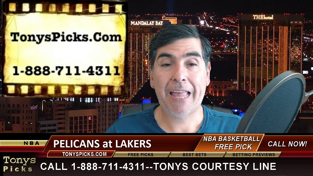 LA Lakers vs. New Orleans Pelicans Free Pick Prediction NBA Pro Basketball Odds Preview 4-1-2015