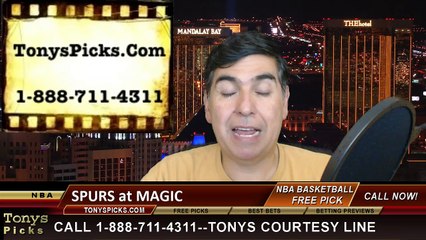 Orlando Magic vs. San Antonio Spurs Free Pick Prediction NBA Pro Basketball Odds Preview 4-1-2015