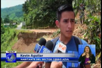 Deslave aisló a comunidades en cantón Atahualpa