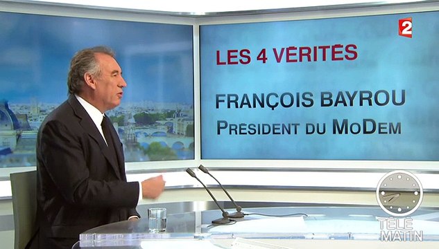François Bayrou, invité des 4 Vérités sur France2 - 010415