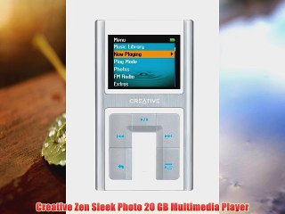 Creative Zen Sleek Photo 20 GB Multimedia Player AluminumWhite